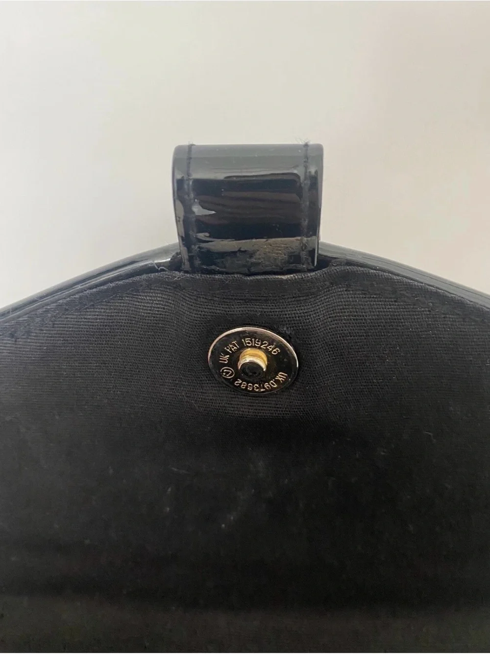 Classic Black Patent Top-Handle Satchel